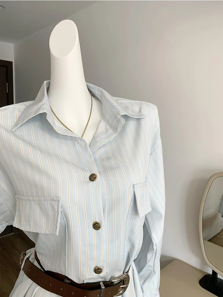 camicia vestito con cintura